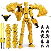 8inch Assembly Completed 13 Action Figure Set, 3D Printed Dummy Lucky | robo Action Figure have Two dragon heads Suitable for posing, stop motion animation, photography, and painting reference