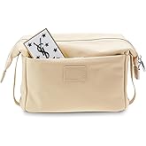 ETOILE - Jet Setter Travel Case Beige Soft Flexible and Foldable Makeup Cosmetic Travel Bag
