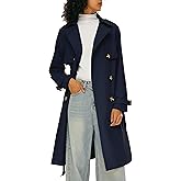 Orolay Women's 3/4 Length Double Breasted Trench Coat Lapel Jacket with Belt