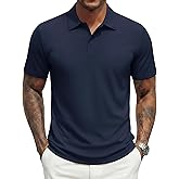 MAGNIVIT Mens Polo Shirts Short Sleeve Quick Dry Moisture Wicking Pique UPF80+ Casual Collared Golf Shirts for Men