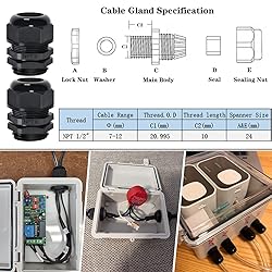 Zulkit Junction Box ABS Plastic Dustproof