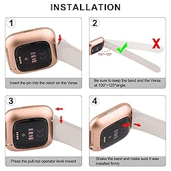 Vancle Silicone Bands Compatible with Fitbit Versa