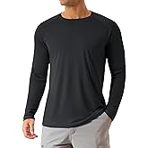 KINSWT Men's Sun Protection Shirts UPF 50+ Long Sleeve Swim Shirts UV SPF Quick Dry Lightweight Rash Guard