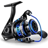 KastKing Centron &amp; Centron Lite Spinning Fishing Reels, Collapsible Handle | Max Drag: 17.5 lb, 9+1 BB, 13.9 oz, CNC Aluminum Spool, 5.2:1 Gear Ratio, Freshwater &amp; Saltwater, Fishing Gifts for Men