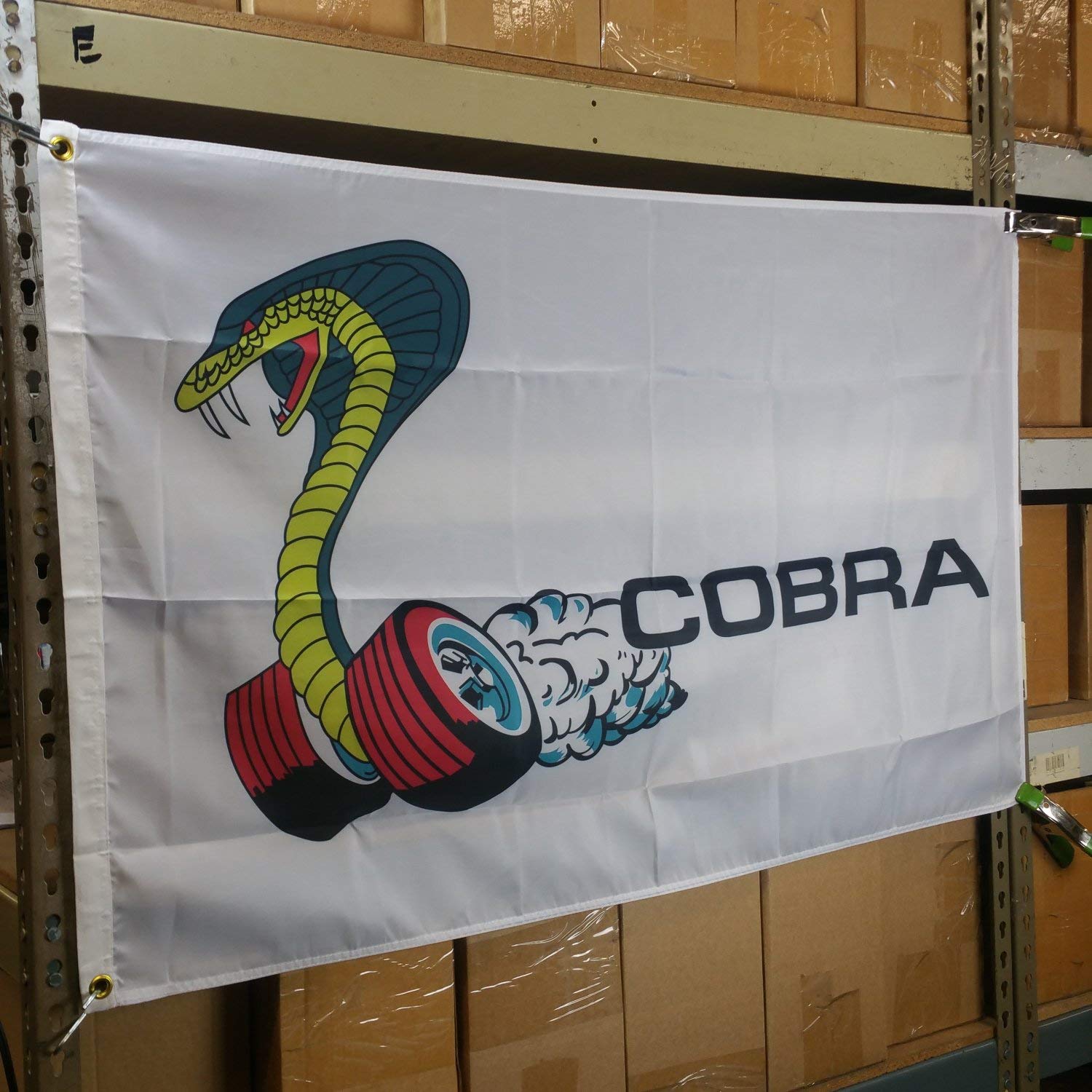 Shelby Ford Racing Cobra Shop Flag Banner Mustang Gt 500 350