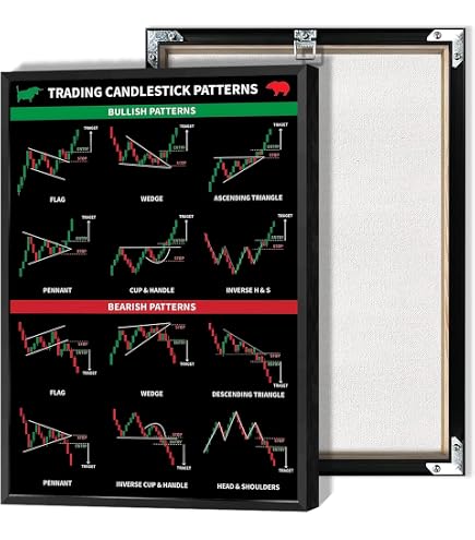 Amazon.com: NJYXART Stock Market Chart Patterns Cheat Sheet Canvas