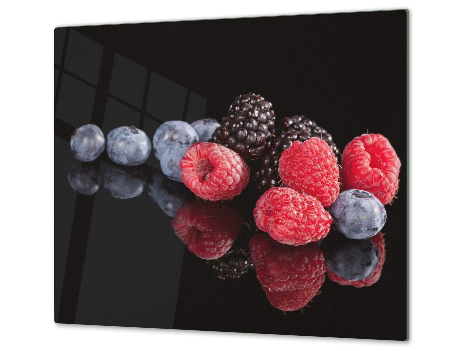 Kitchen Board & Induction Cooktop Cover – Glass Pastry Board; Measures: Single: 23,62” x 20,47”; Double: 2X 11,81” x 20,47”; D07 Fruits and Vegetables: Fruits 4