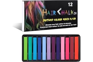 Temporary Hair Chalk Comb Hair Color Dye for Girls Kids, Washable Hair Chalk for Girls Age 4 5 6 7 8 9 10-12 Birthday Christm