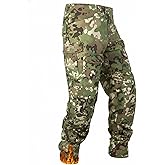 MERJAZ Men's Fleece Lined Tactical Pants Thermal Camo Cargo Pants Winter Waterproof Hiking Pants Insulated Work Pants