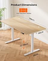 ErGear Electric Standing Desk 160x80cm Sit Stand 4 Memory Panel 80kg view 6