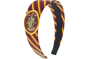 Bioworld Harry Potter Headbands for Women and Girls' Hogwarts Houses Gryffindor Slytherin Ravenclaw Hufflepuff Hogwarts (Gryffindor)