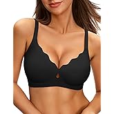 NIASOUL Wireless Bras for Women Seamless Push Up Full Coverage Bralette No Underwire Comfort Everyday T Shirts Bra