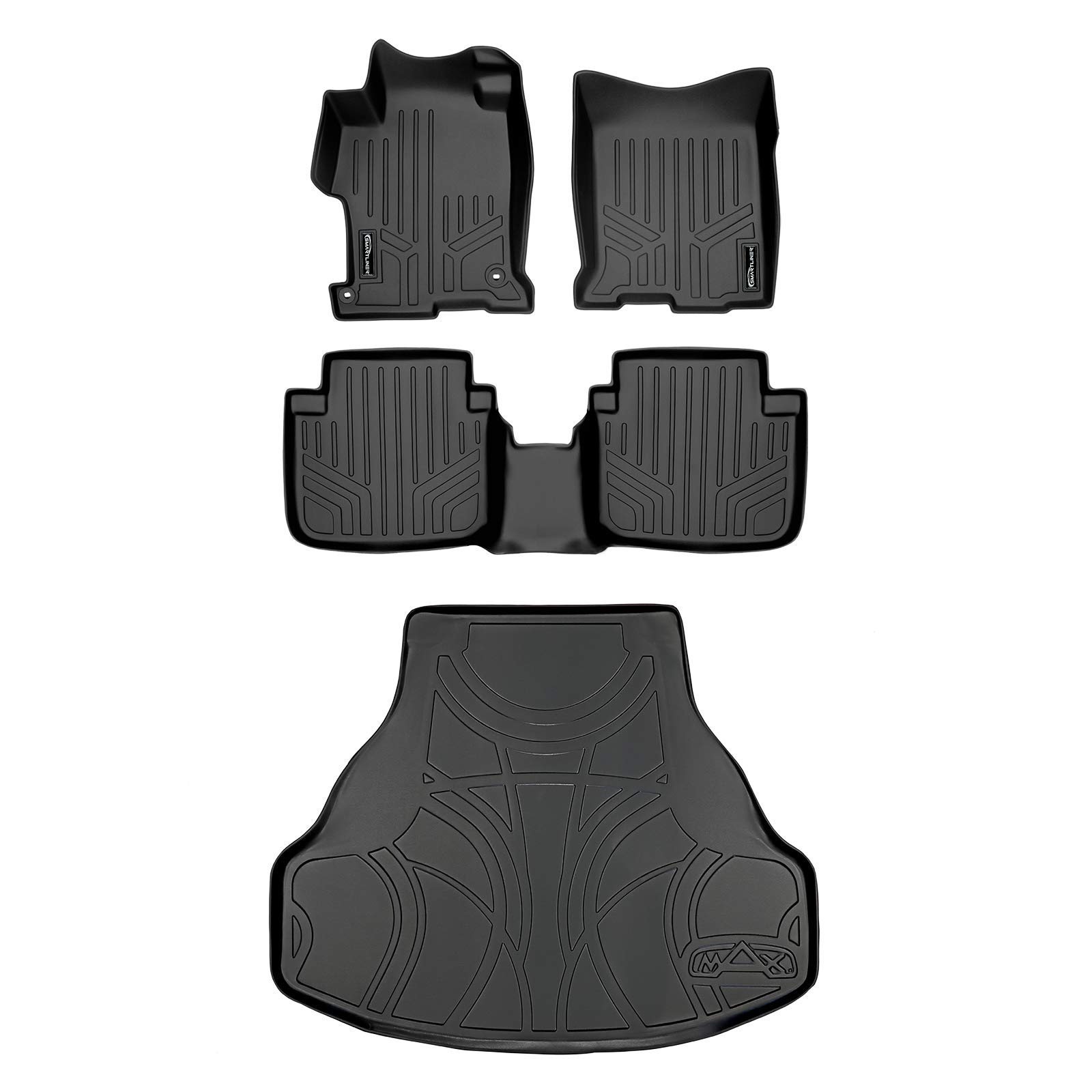 MAXLINER Floor Mats 2 Rows and Cargo Liner Set for 2013-2017 Honda Accord Image