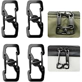 Locking Anti Theft Zipper Clips, Travel Essentials for Luggage Backpack | Locking zipper clip carabiner,preventing zipper opening.Ideal Anti Theft travel accessories for luggage,backpacks
