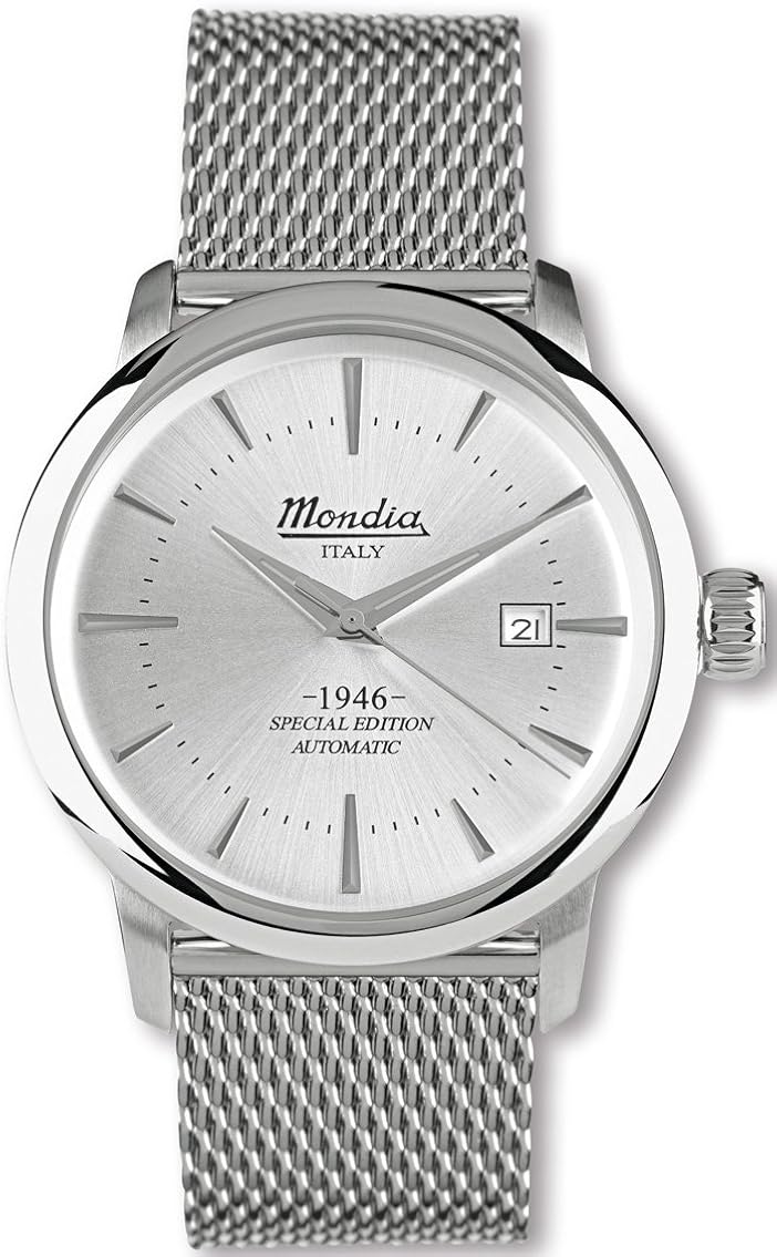 Armbanduhr Mondia Italien 39mm Überzogen M6402W/130 Leder