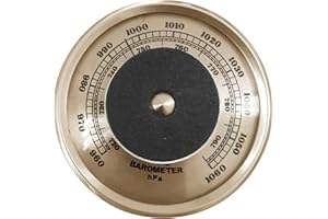 Barometer | Analog Air Pressure Gauge with High Accuracy - 70mm Hygro-, Barometer, and Air Pressure Gauge for Measure Changes