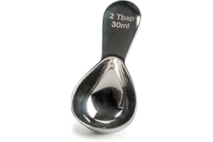 RSVP International Coffee Scoop Collection, 2-Tablespoon, Compact, Stainless Steel