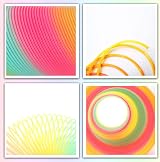 D.A.Y. Republic Magic Rainbow Spring Coil 7.5cm Bouncing Fidget Toy Kids Party view 7