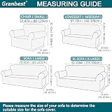 Granbest Velvet Sofa Cover 2 Seater Stretch Protector for Pets & Kids - Grey view 6