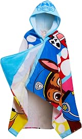 Paw Patrol Hooded Towel 100% Cotton Skye Chase Poncho Kids Beach Bath view 6