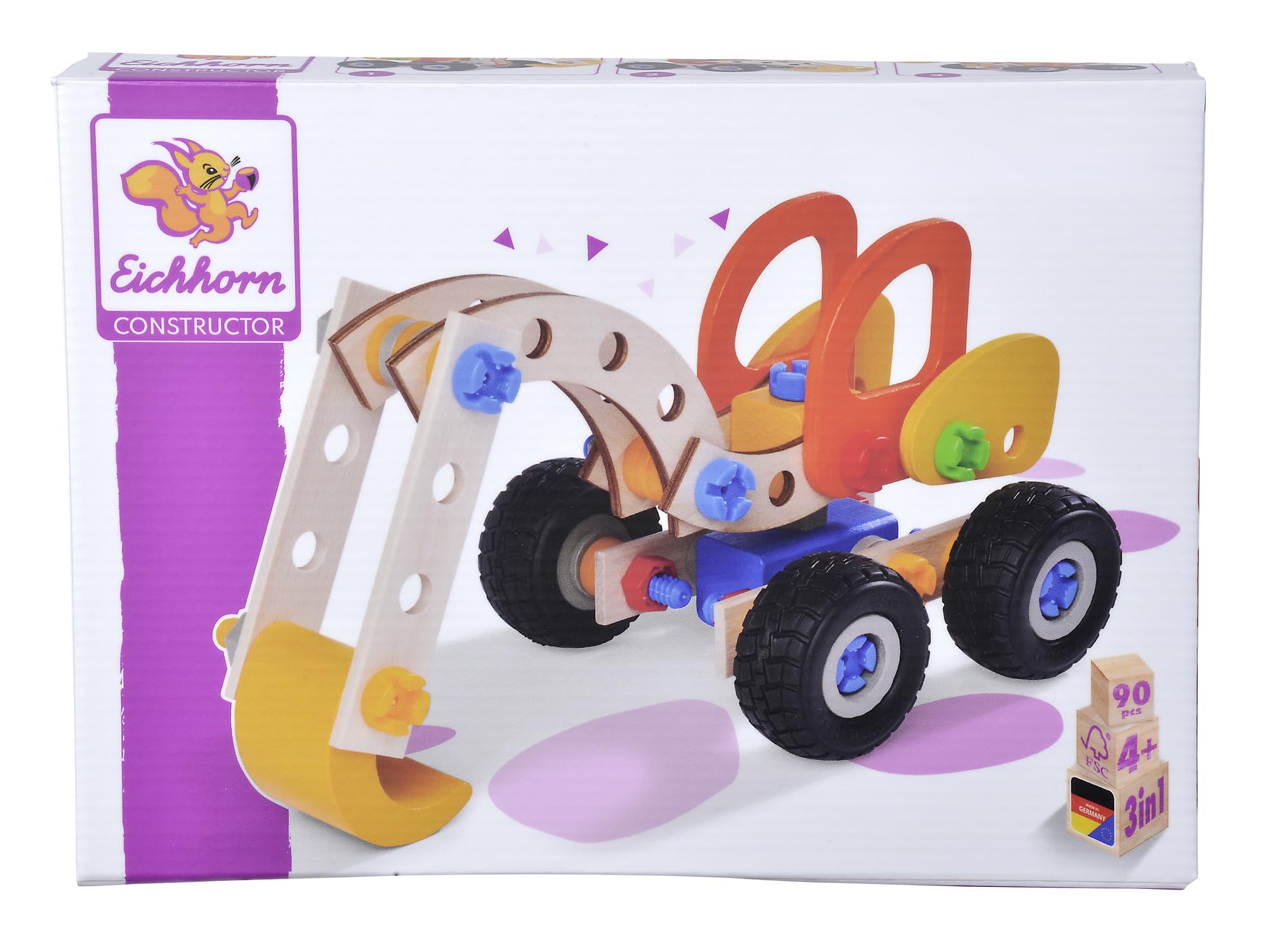 Eichhorn 100039087 "Constructor - Excavator Building Kit (90-Piece)