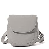 Baggallini Swift Flap Mini Crossbody - 6.3"x7" Lightweight Small Travel Purse with Crossbody Strap and RFID