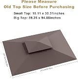 ABCCANOPY 5x8 Double Tiered Grill Gazebo Canopy Replacement Brown view 5