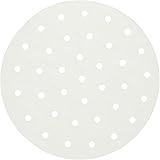 GoWISE USA GWA0005 Perforated Parchment Non-Stick Liners for Air Fryers, Steaming, Dumplings-100 Pcs, 7.5 Inches, White