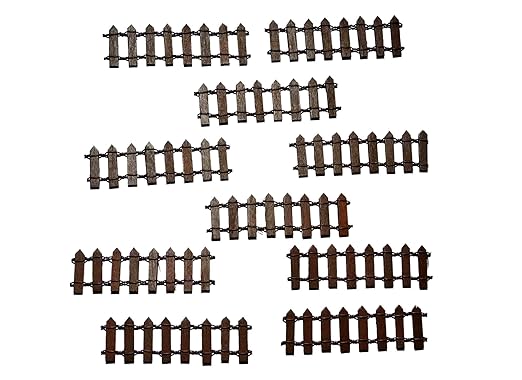 Back Garden Nursery Miniatures 10 Pcs Fence 10 * 3cm Each