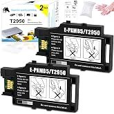 LiTuhorse WF-100 Maintenance Box, T2950 Maintenance Box Waste Ink Tank Replacement for WF-100 WF-110 EC-C110 Wireless Mobile Printer T295000/PXMB5 (2-Pack)