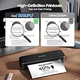 Phomemo M834 Portable Thermal Printer A4 Bluetooth Inkless Printer 2600mAh view 3