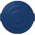 SPARTA Bronco Round Waste Bin Trash Container Lid 10 Gallon - Blue
