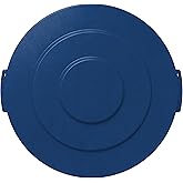 SPARTA Bronco Round Waste Bin Trash Container Lid 10 Gallon - Blue