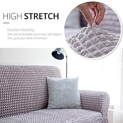NICEEC Loveseat Slipcover Grey Loveseat Cover 1