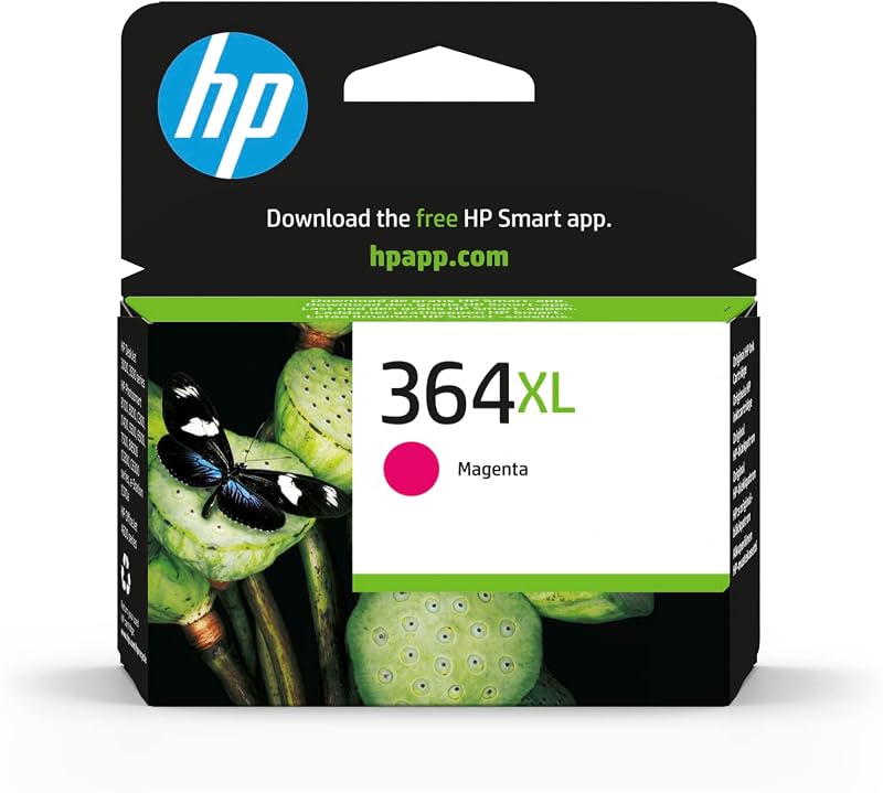 HP 364XL Magenta High Yield Original Ink Cartridge CB324EE Single Pack