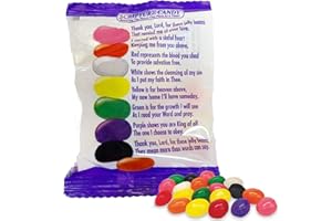 SCRIPTURE CANDY REACHING THE WORLD ONE PIECE AT A TIME! Scripture Candy, The Jelly Bean Prayer Spring Themed Bag, 50 Count