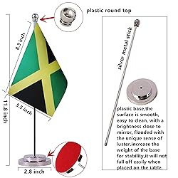 Krmkot Jamaica Jamaican Desk Flag Table Flag, Small
