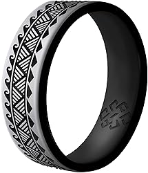 Knot Theory Warrior of Strength Silicone Ring in