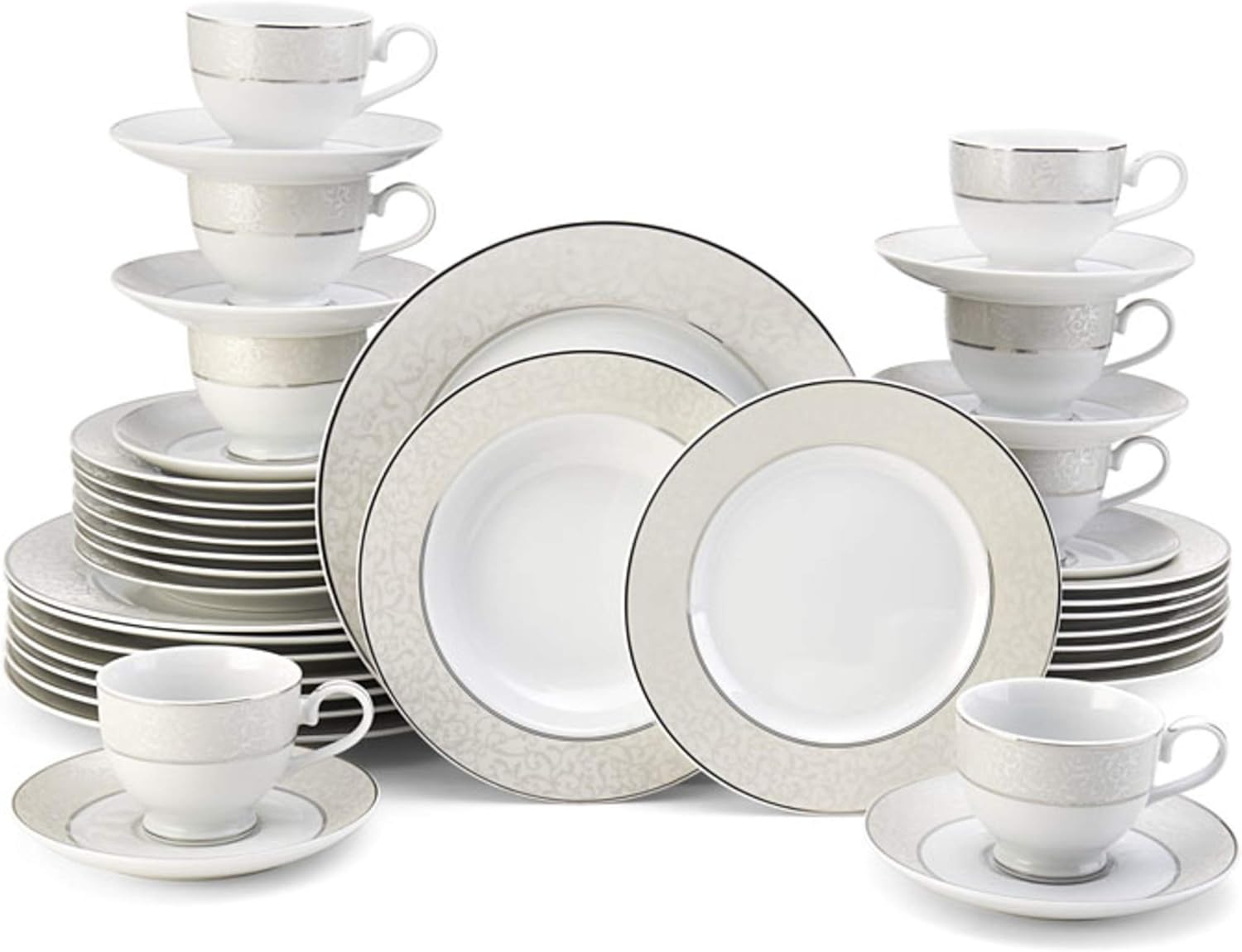  | Mikasa 5224232 40-Piece Dinnerware Set, Parchment: Dinnerware Sets
