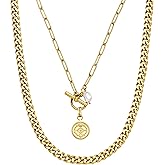 Purelei® Makani Necklace (gold) – 18K Gold plated stainless steel jewelry – Waterproof chain with pendant – adjustable length – Fashion jewelry for your individual look