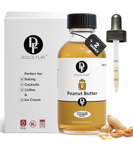 Amazon.com: OliveNation Texas Peanut Butter Flavor Fountain, Low Calorie Peanut  Butter Flavoring for Beverages & Baking, Kosher, Gluten Free, Sugar-Free