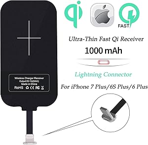 Nillkin Wireless Charger Qi Receiver for iPhone 7 Plus/iPhone 6 Plus/iPhone 6S Plus Wireless Charger, Ultra Thin Universal Charger for Qi Charging Pad(Long Version)