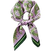 WUZININGLE 100% Mulberry Silk Square Scarf 27''x27'' Neck Scarf Hair Scarf Headscarf Bandanas for Women