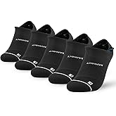 Coolmax No Show Socks 5 Pairs Performance Cooling Compression Running Athletic Thin Breathable Anti Blister Ankle Socks