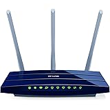 TP-Link TL-WR1043ND N450 Gigabit WLAN Router(f&uuml;r Anschluss an Kabel-/DSL-/GlasfaserModem, 450 Mbit/s(2,4GHz), 4 Gigabit LAN Ports, IPv6, USB 2.0, Print/Media/FTP Server)schwarz