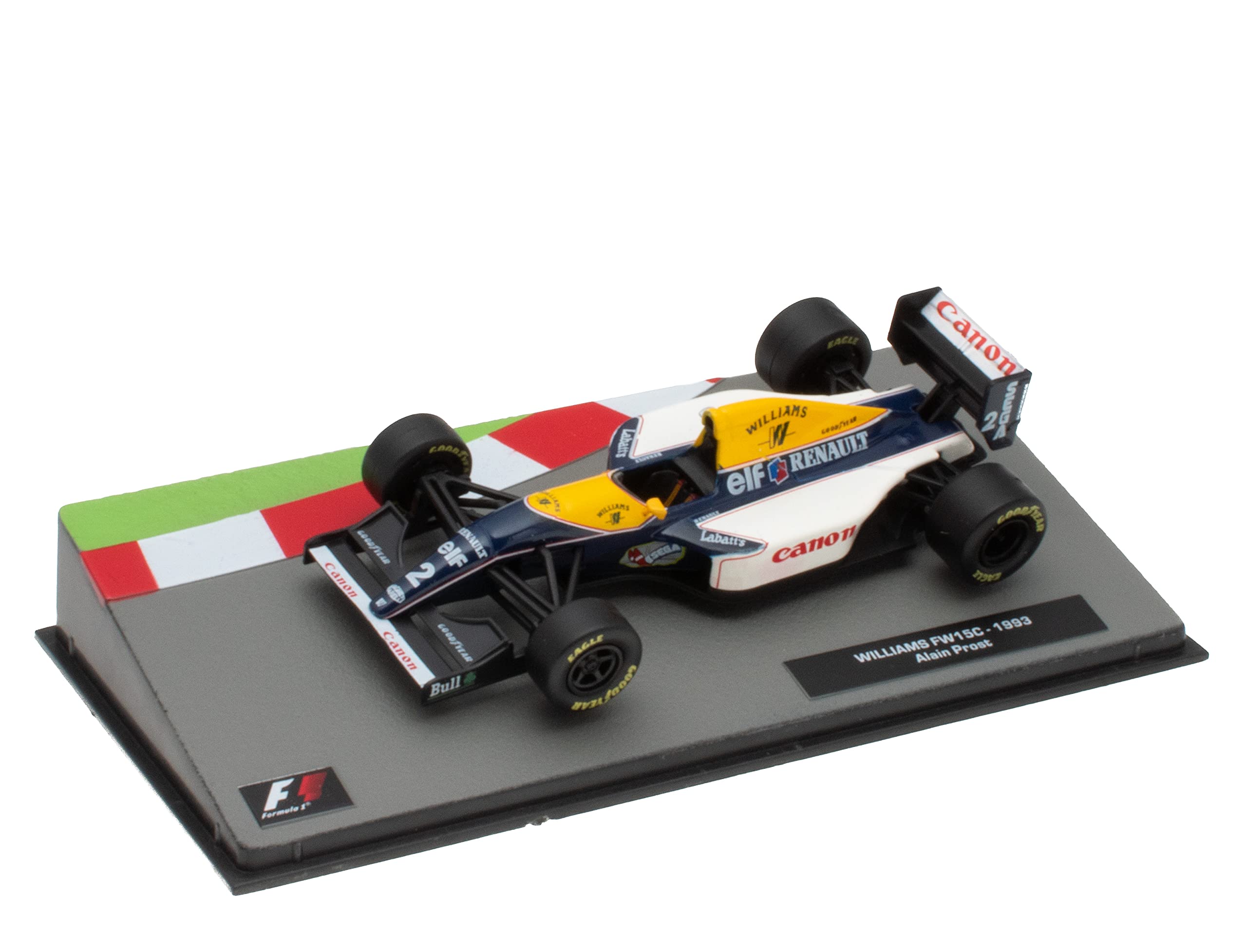 OPO 10 - Miniature car Formula 1 1/43 compatible with WILLIAMS FW15C - Alain Prost - 1993 - F1 FD008