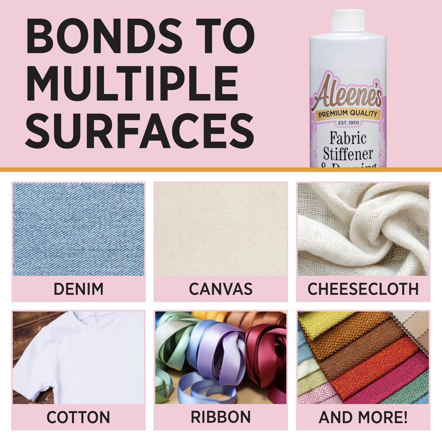 Aleene's Fabric Stiffener and Draping Liquid, Quick Drying, Nontoxic, For Stiffening and Shaping Fabrics, 16 oz