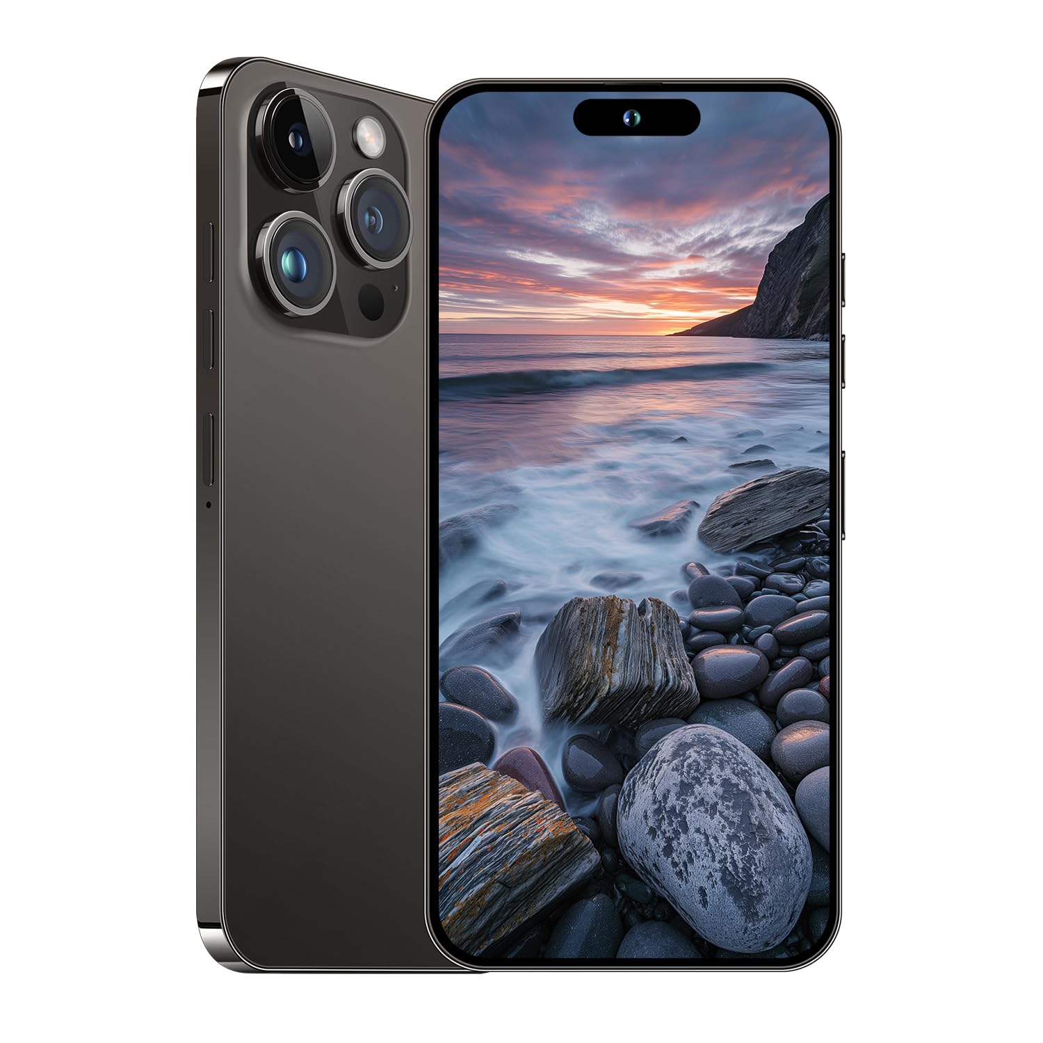 Photo 1 of Yemjaw A15 PROMAX Smartphone,Android 13.0,Long Battery Life 6800mAh,6+256GB with 128GB Memory Card Cell Phone,6.7“ HD Screen,Dual SIM,5G/Face ID/Fingerprint Lock/GPS(Black)