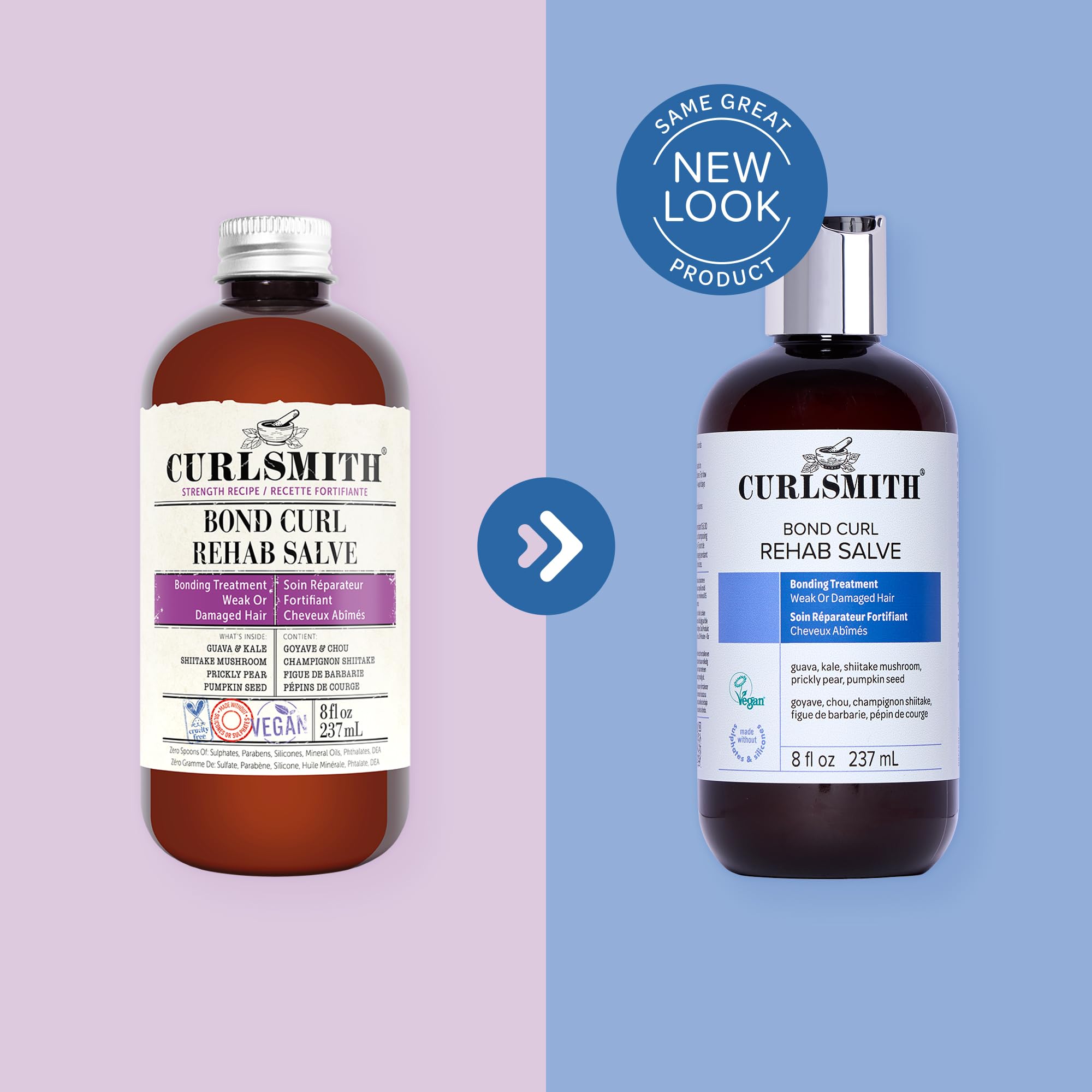 CURLSMITH Bond Curl Rehab Salve - Protein-Rich Treatment, Bond-Building Hair Treatment, For All Curl Types, Vegan & Cruelty Free