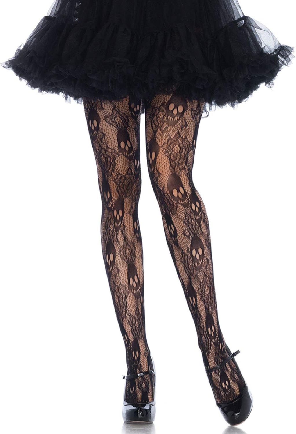 Leg Avenue Women's Skull Net Tights: Clothing